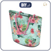 TOTE BAG - TROPICAL BOUQUET / mint - sewing set