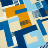 Jersey wiskozowy - Retro Honey & Blue wz.1