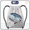GYM BAG - COMIC BOOK / ooops (blue - red) - big