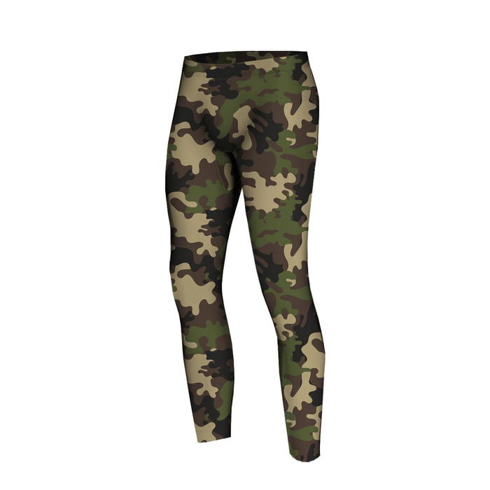 HERREN THERMO LEGGINGS (JACK) - CAMOUFLAGE OLIVE - Nähset XXL