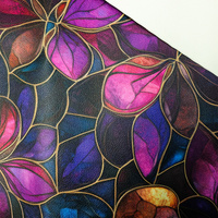 40cm STAINED GLASS WZ. 25 - gruba ekoskóra tłoczona