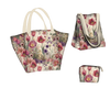 Torba XL z saszetką 2 w 1 - PASTEL FLOWERS WZ. 30 - zestaw do uszycia