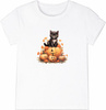 HALLOWEEN CAT - PANEL (60cm x 50cm) tkanina wodoodporna