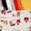 FEUERWEHR / Feuer - Baumwoll Webware