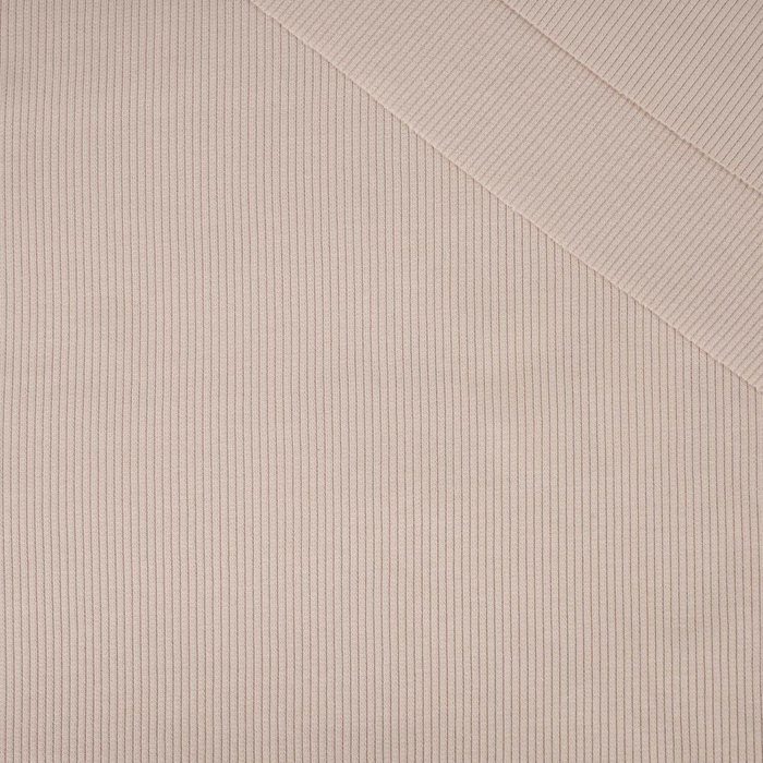 Rib Jersey fabric Unicolour - POWDER PINK (D-54)