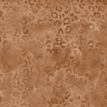 CĘTKI / brązowy (PANTERY ŚNIEŻNE) - tkanina szybkoschnąca