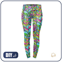 SPORTLEGGINGS - NEON BLÄTTER