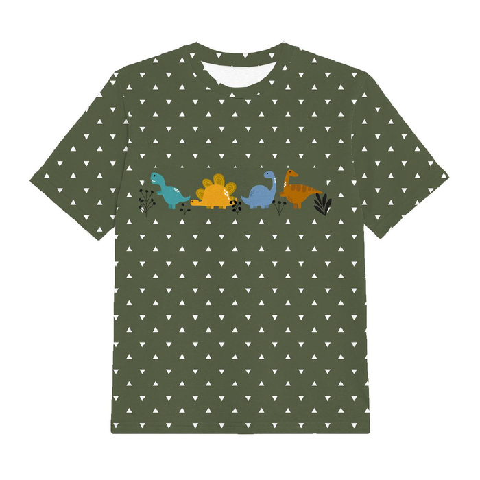 KID’S T-SHIRT - COLORFUL DINOSAURS - Single Jersey ITY (92/98)