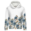 BLUZA DAMSKA (POLA) CLASSIC Z KAPTUREM - WINTER FLOWERS WZ.10 - zestaw do uszycia XS