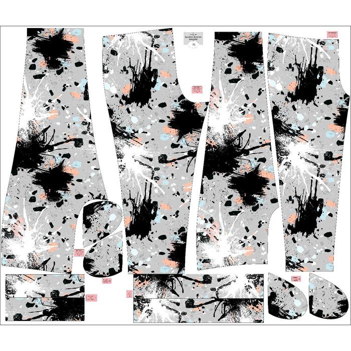 JOGGERY DAMSKIE (NOEMI) - SPLASH WZ. 4 - zestaw do uszycia S