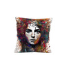 PILLOW 45X45 - ABSTRACT GIRL PAT. 1 - Cotton woven fabric - sewing set