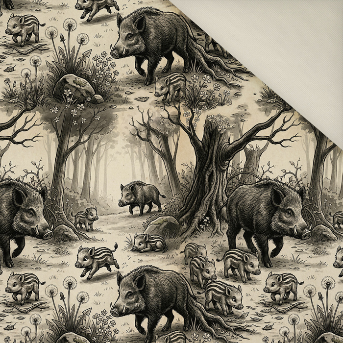 WILD BOAR WZ. 2 - Welur tapicerski