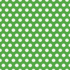 WEIßE TUPFEN / grün - Wasserabweisende Webware