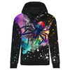 CLASSIC WOMEN’S HOODIE (POLA) - WATERCOLOR SPIDER - sewing set XS