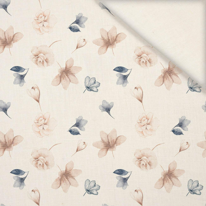 RETRO FLOWERS M. 6 - Slub Weave 