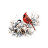 WINTER GARDEN WZ. 14 - panel (60cm x 50cm) Panama 220g