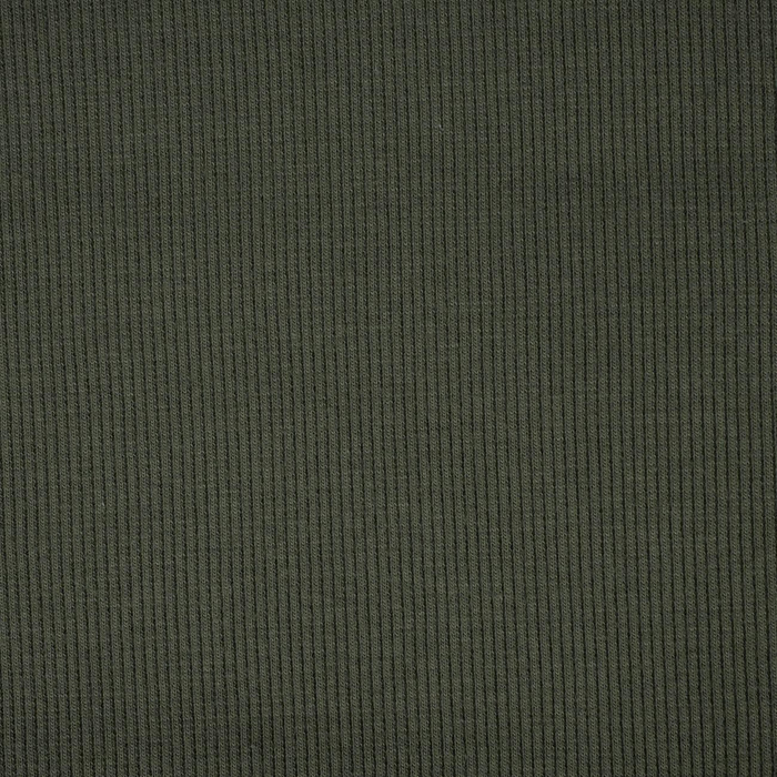 Strickware gerippt - DUNKLE OLIVE (D-50)