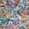 PAPER BUTTERFLIES - Muślin bawełniany