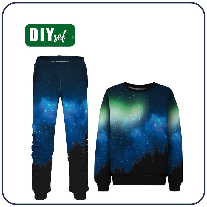 DRES DZIECIĘCY (MILAN) - NIGHT SKY - zestaw do uszycia (122/128)