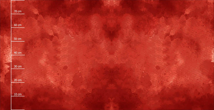 RED SPECKS - PANEL PANORAMICZNY 80 cm - czerwony