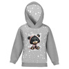 KID'S HOODIE (ALEX) - WINTER ANIMALS wz.12 - looped knit fabric (122/128)