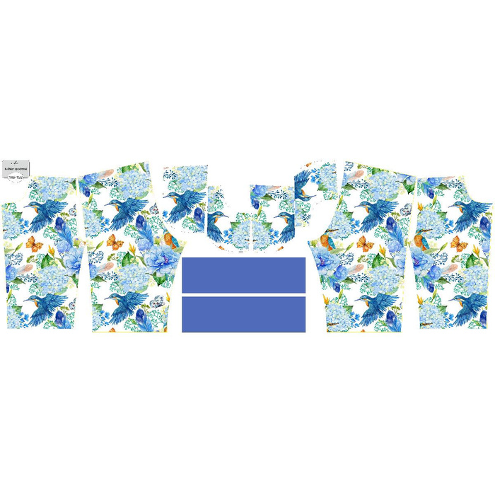 DĚTSKÉ ŠORTKY (RIO) - MINI LEDŇÁČEK A ŠEŘÍKY (LEDŇÁČEK NA LOUCE) / bílý - teplákovina (86-92)