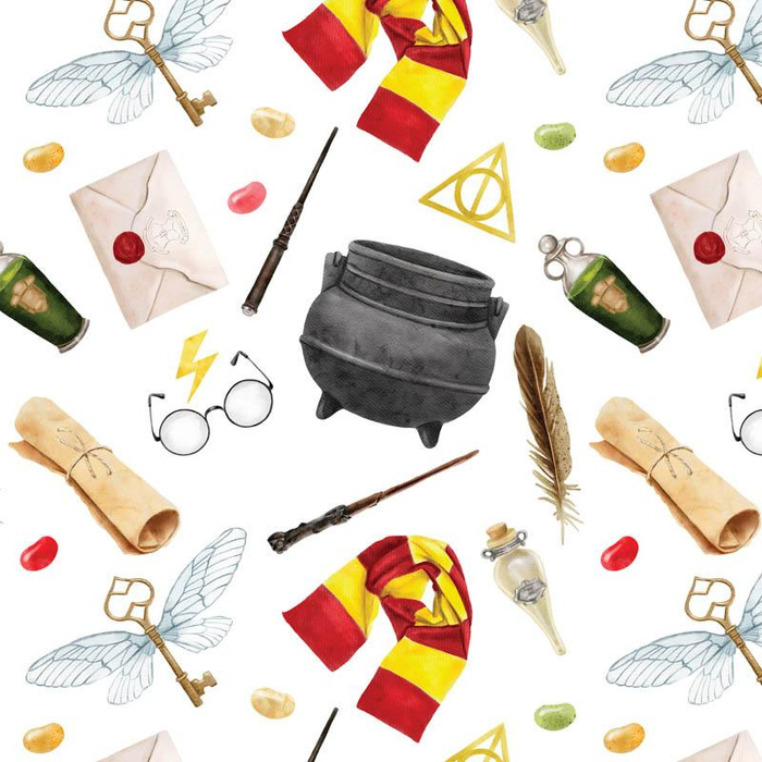 MAGIC POT (MAGIC SCHOOL) - Cotton woven fabric