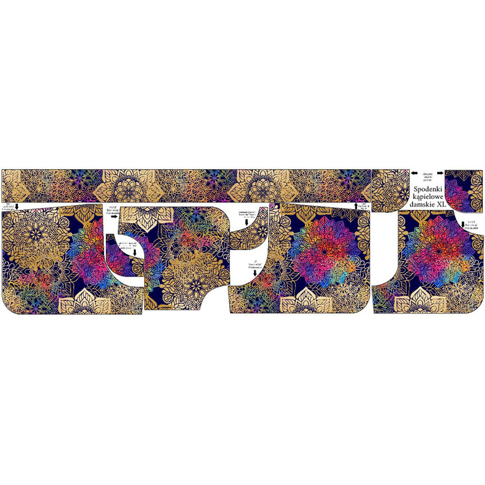 Damskie spodenki kąpielowe - MANDALA wz. 2 M