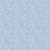 WINTER TWIGS pat. 1 (WINTER IN PARK) - Waterproof woven fabric