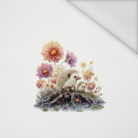 HEDGEHOG FAMILY - panel (75cm x 80cm) Waterproof woven fabric