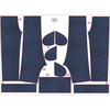 KID'S JOGGERS (ROBIN) - MELANGE NAVY - sewing set (110/116)