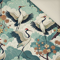 Japanese Garden wz.2 (birds) - Polster- Velours