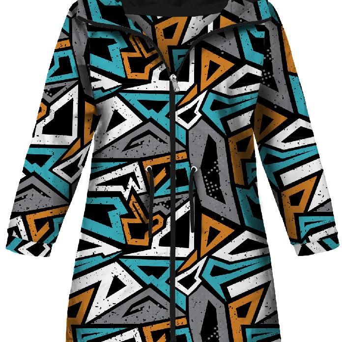 DĚTSKÁ BUNDA PARKA (ARIEL) - GRAFFITI - softshell (122-128)