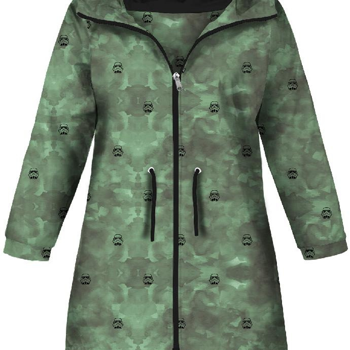 KIDS PARKA (ARIEL) - SPIDER'S WEB  / öko melange - softshell (122/128)