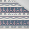 RENTIERE M.3 / dunkelblau (NORWEGISCHE MUSTER) - Wintersweat angeraut mit Elastan ITY