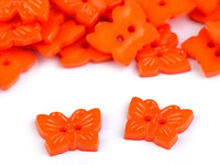 Dětský knoflík motýl oranžový