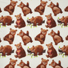 BEARS MIX (BEARS AND BUTTERFLIES) - Cotton woven fabric