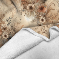 PASTEL FLOWERS WZ. 25 - Minky-Plüsch