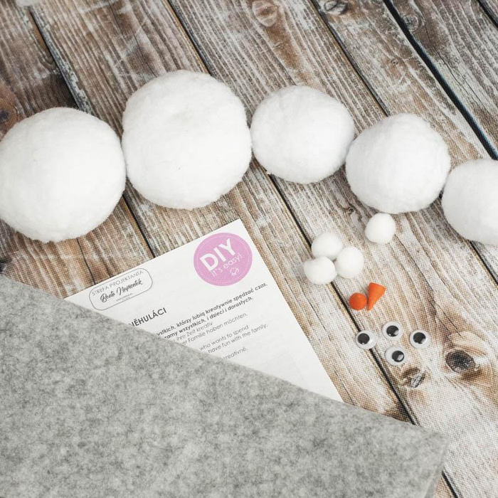 BAŁWANKI - JASNOSZARE - DIY IT'S EASY