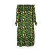 DRESS "CARMEN" - MINI PARADISE FRUITS pat. 3 (PARADISE GARDEN) - crepe L