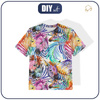 KID’S T-SHIRT- RAINBOW ZEBRA - single jersey (140-146)