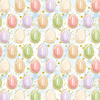 EASTER EGGS PAT. 2 (CUTE BUNNIES) - Woven Fabric for tablecloths