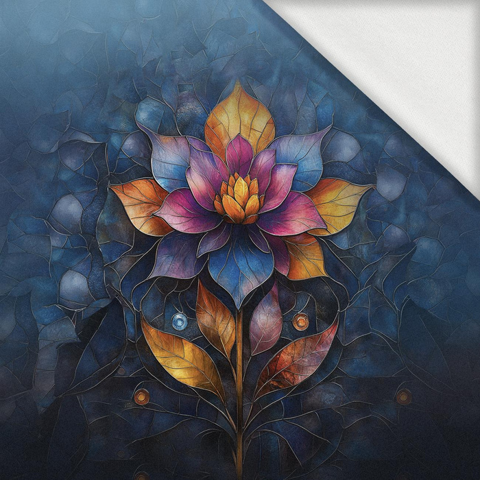 STAINED GLASS WZ.4 - panel (75cm x 80cm) looped knit fabric with elastane ITY