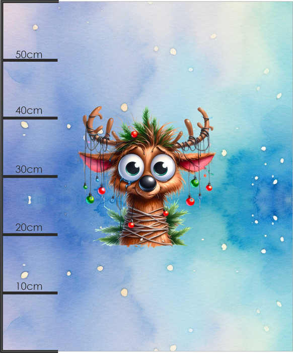 Christmas animal wz. 6 - panel (60cm x 50cm) Wasserabweisende Webware