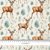PASTEL REINDEER - Cotton muslin