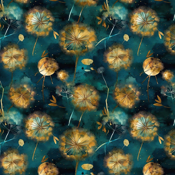 WATERCOLOR DANDELION M. 1 - Hydrophober angerauter Wintersweat