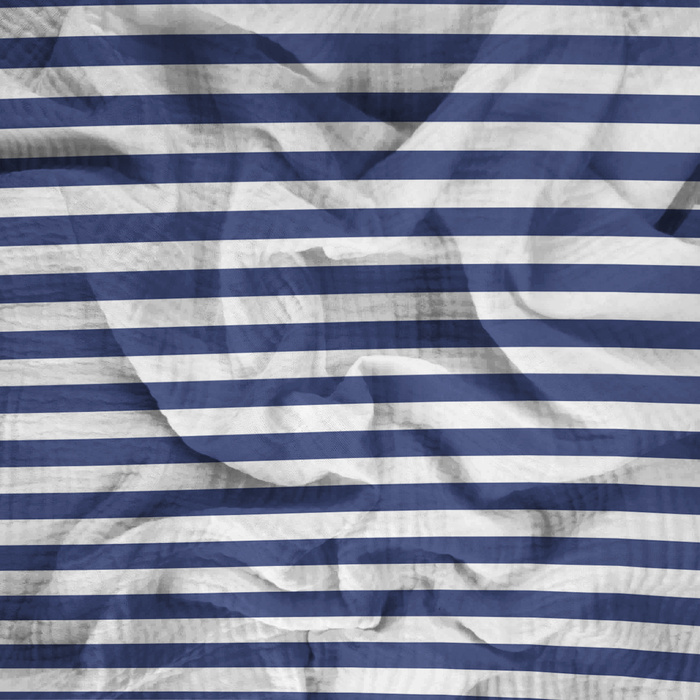 NAUTICAL STRIPES - Mušelín bavlněný