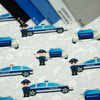 POLICJA / jasnoszary - single jersey z elastanem TE210