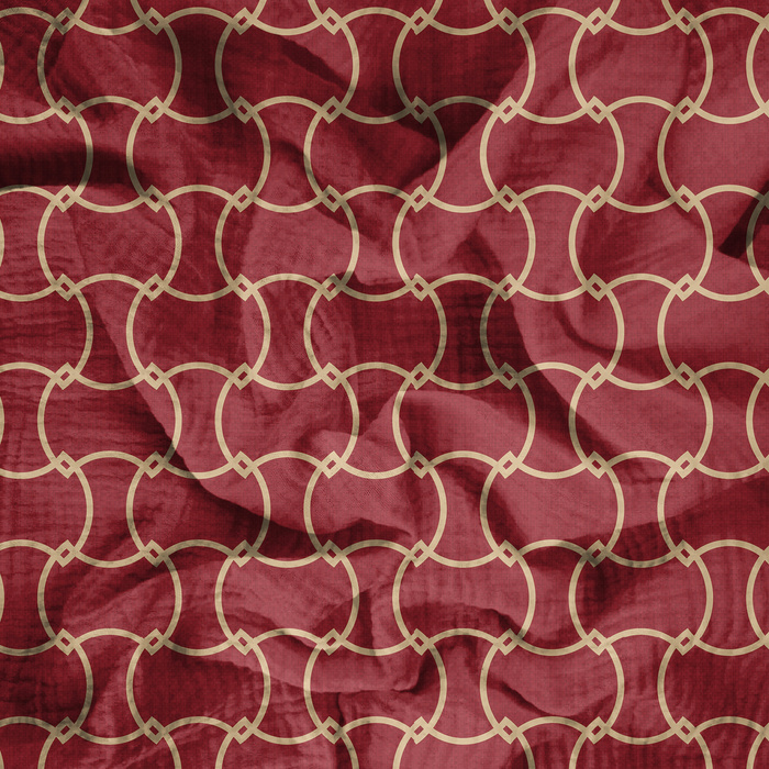 GEOMETRIC MINIMAL WZ. 4 - Baumwoll Musselin