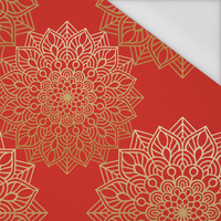 MANDALA wz. 5 / czerwony - tkanina szybkoschnąca
